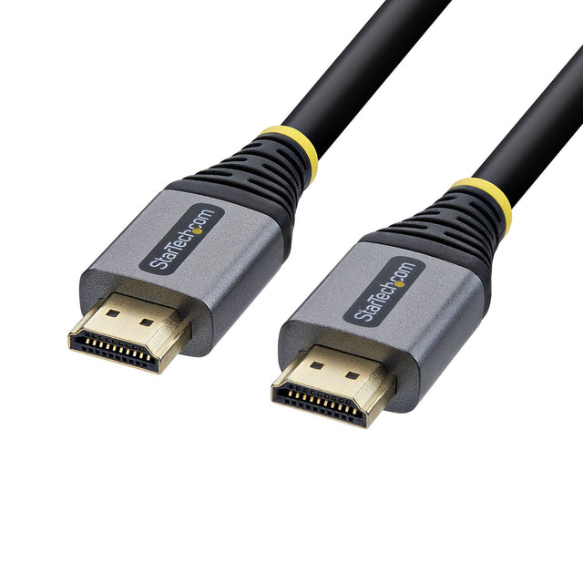 StarTech.com 25ft (7.6m) Premium Certified High Speed HDMI Cable, 4K 60Hz/1440p 144Hz, HDMI 2.0 Cable with HDR10/ARC, 18Gbps, 4K HDMI Cord for Monitor/TV/Display, High-Flex TPE Jacket