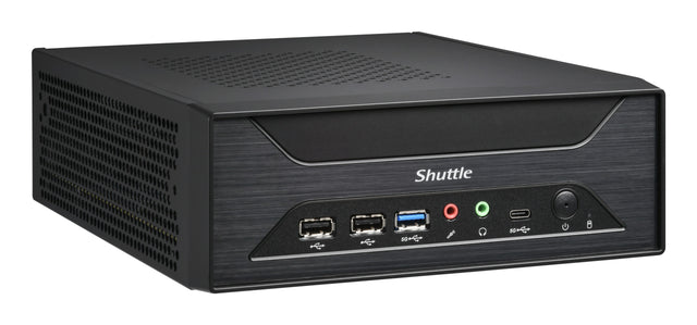 Shuttle XPC slim Barebone XH810 - S1851, Intel H810, 1xDP, 2xHDMI, 3x COM (RS232) , 2x Intel LAN,2x2.5", 8x USB, 3x M.2, 24/7 permanent operation
