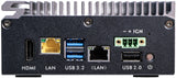 Shuttle Edge PC SPCEL03 , Intel Atom x6413E, 1x HDMI, 2x 2.5G LAN, 1x COM, DIO (4x in, 4x out), 3x USB, 2x M.2, 12-24V, fanless, 24/7, -20... 60°C, incl. VESA & DIN-RAIL mount