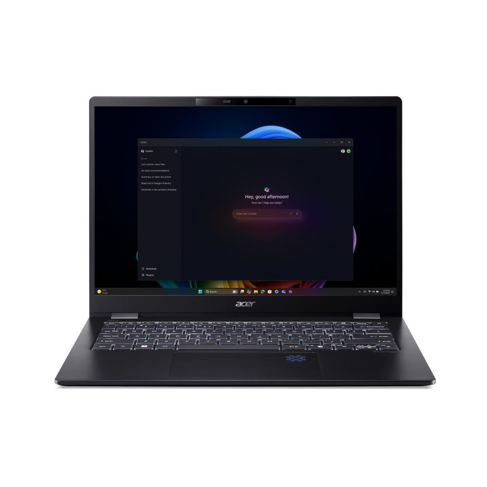 Acer TravelMate P6 TMP614-54T-79DF Intel Core Ultra 7 258V Laptop 35.6 cm (14") Touchscreen WUXGA 32 GB LPDDR5x-SDRAM 1 TB SSD Wi-Fi 7 (802.11be) Windows 11 Pro Black