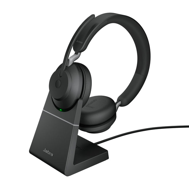 Jabra Evolve2 65 - Link390a UC Stereo Stand Black NA
