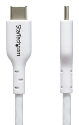 StarTech.com 6.6ft (2m) USB-C Charging Cable, Charge & Sync, 60W (3A) PD, USB 2.0 Laptop Charger Cable - White USB C Charging Cord