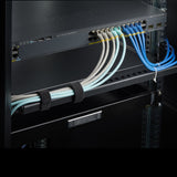 StarTech.com 1U Rack Mountable Cable Lacing Bar w/Adjustable Depth, Cable Support Guide For Organized 19" Racks/Cabinets, Horizontal Cable Guide For Patch Panels/Switches/PDUs