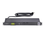 StarTech.com 8-Outlet Horizontal Rack Mount Metered PDU, 1U Server Power Strip w/Surge Protector, 125V/15A, 8ft (2.4m) Power Cable, Power Distribution Unit, TAA