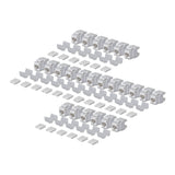 StarTech.com Cat6 Keystone Jack, 24-Pack RJ45 Ethernet Keystone Jacks, UTP Cat6 Wall Jack, 180-Degree 110 Punch Down, White