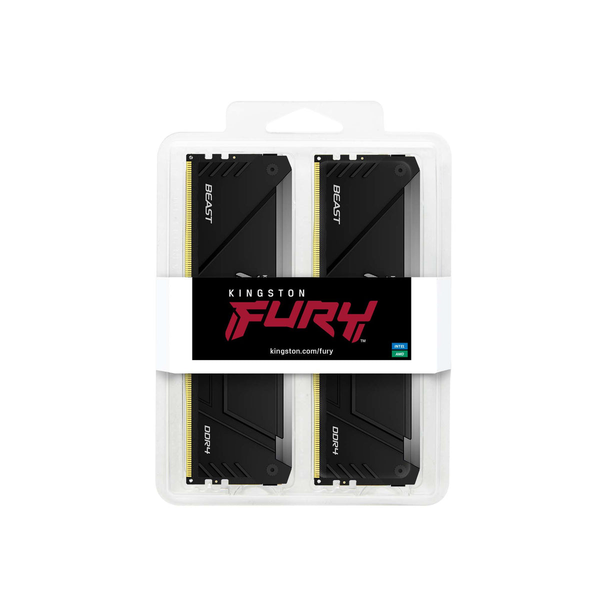 Kingston Technology FURY Beast 32GB 3200MT/s DDR4 CL16 DIMM (Kit of 2) 1Gx8 RGB