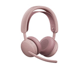 Logitech Zone Wireless 2 ES for Business Headset Head-band Business/Everyday USB Type-C Bluetooth Rose