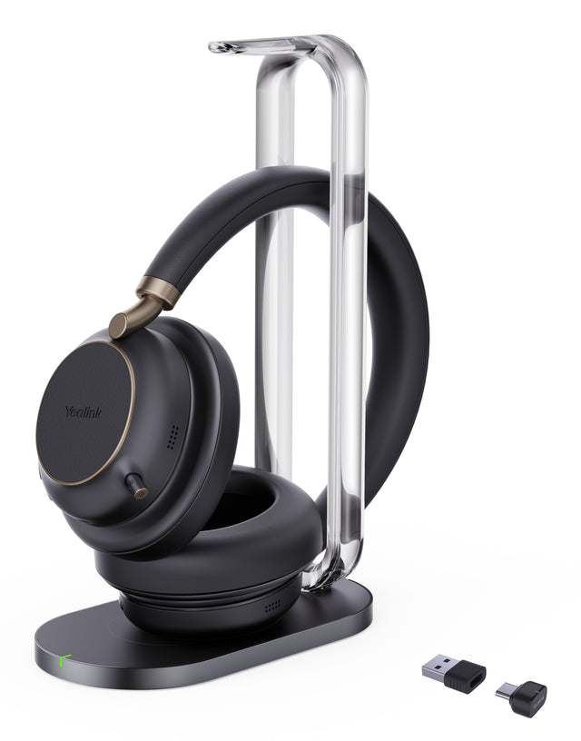 Yealink BH76 Plus with Charging Stand Teams Black USB-C/A Headset