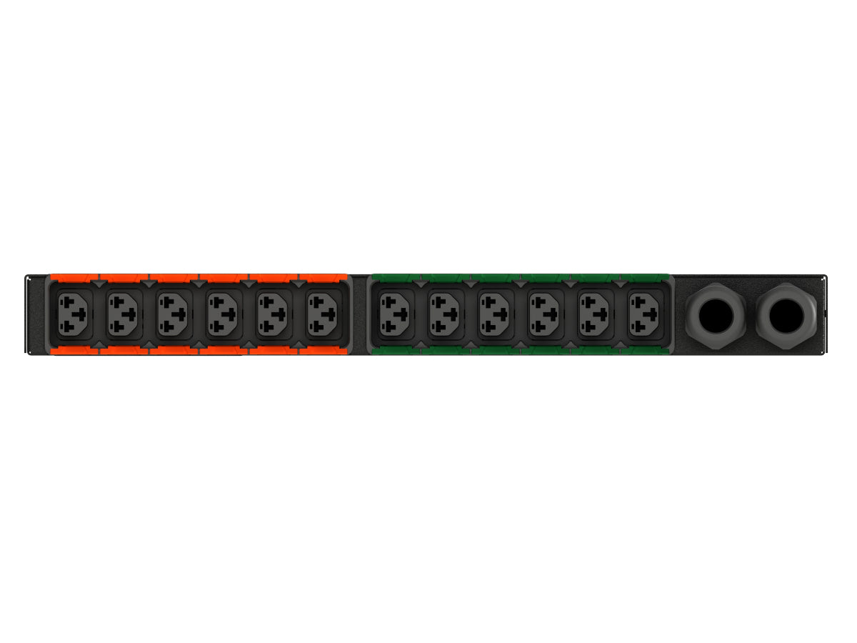 Vertiv Geist AN05M1R1-12CF18-3TL6TL6A011-D power distribution unit (PDU) 12 AC outlet(s) 0U Black
