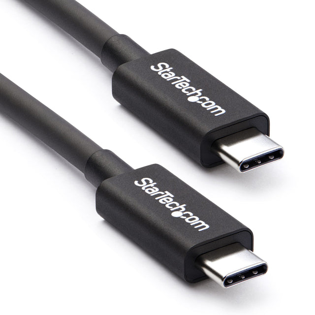 StarTech.com 50cm (1.6ft) Thunderbolt 3 Cable, 40Gbps, 100W PD, 4K/5K, Thunderbolt Certified, Compatible with Thunderbolt 4/USB 3.2/DisplayPort