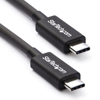 StarTech.com 2m (6.6ft) Thunderbolt 3 Cable, 20Gbps, 100W PD, 4K, Thunderbolt Certified, Compatible with Thunderbolt 4/USB 3.2/DisplayPort