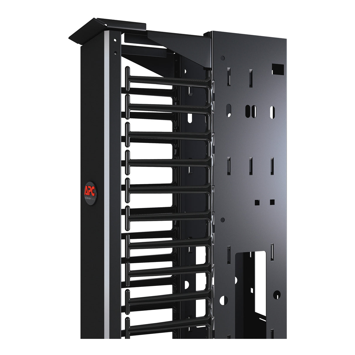APC Performance,Vertical Cable Manager for 2 & 4 Post Racks, 84"H x 6"W, Double-Sided with Doors