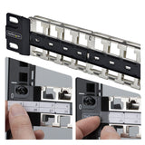 StarTech.com 48 Port 1U Blank Keystone Patch Panel, Rackmount Cat6 Patch Panel for RJ45 STP Ethernet Network Jacks