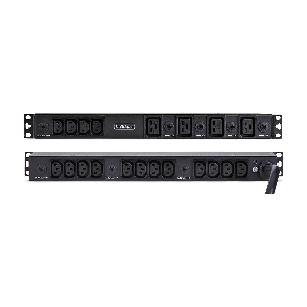 StarTech.com 20-Outlet Rackmount PDU, 1U Server Power Strip, 16x C13 + 4x C19, 8x Front and 12x Rear Outlets, NEMA L6-30P Wall Connection, 30A/240V, UL-Listed, TAA