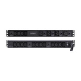StarTech.com 20-Outlet Rackmount PDU, 1U Server Power Strip, 16x C13 + 4x C19, 8x Front and 12x Rear Outlets, NEMA L6-30P Wall Connection, 30A/240V, UL-Listed, TAA