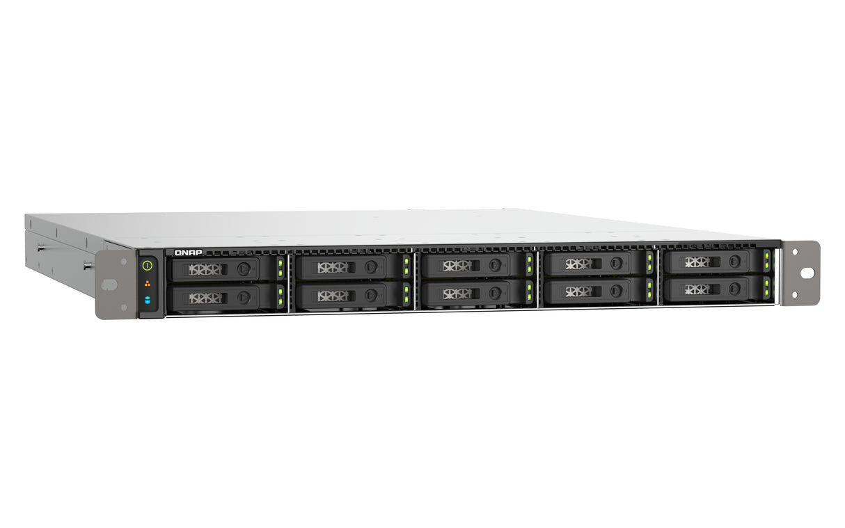 QNAP TS-h1090FU NAS Rack (1U) EPYC 7302P 128 GB DDR4 0 TB QuTS hero Black, Grey