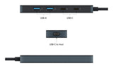 Targus HyperDrive Flex 4 Port USB-C Combo Hub USB 2.0 Type-C 5000 Mbit/s Black