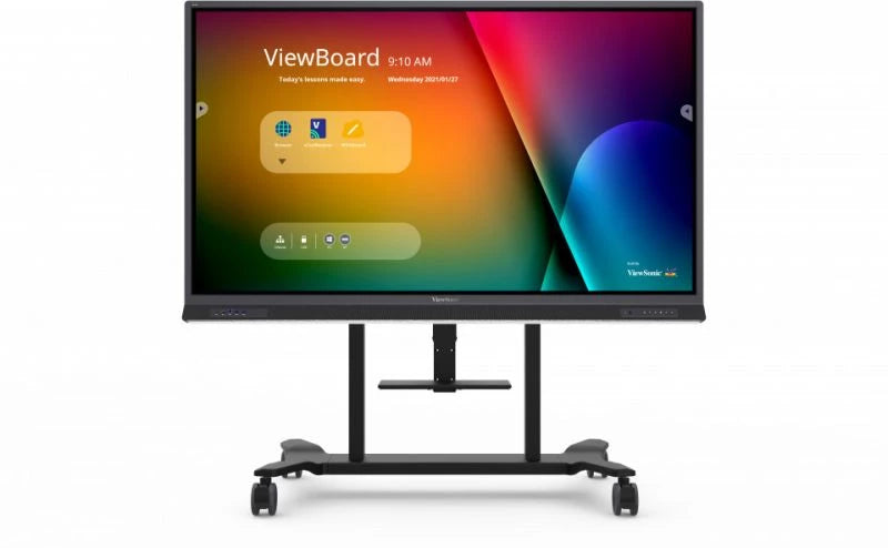 Viewsonic VB-STND-008 multimedia cart/stand Black Universal Multimedia cart/trolley