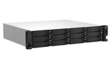 QNAP TS-1264U-RP NAS Rack (2U) Intel® Celeron® 8 GB DDR4 0 TB QNAP QTS Aluminium, Black