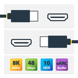 StarTech.com 8K-A-65F-HDMI-CABLE HDMI cable 19.8 m HDMI Type A (Standard) Black