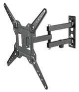 Manhattan Wall Mount for TV & Monitors (Full Motion), For screens 32" to 55", VESA compatibility: all between 100x100mm to 400x400mm - check the dimensions of the four mounting holes on back of screen to ensure it fits, Max 30kg, Black, Bracket