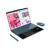 Lenovo Yoga Book 9 13IMU9 Intel Core Ultra 7 155U Hybrid (2-in-1) 33.8 cm (13.3") Touchscreen 2.8K 16 GB LPDDR5x-SDRAM 1 TB SSD Wi-Fi 6E (802.11ax) Windows 11 Home Teal English, French