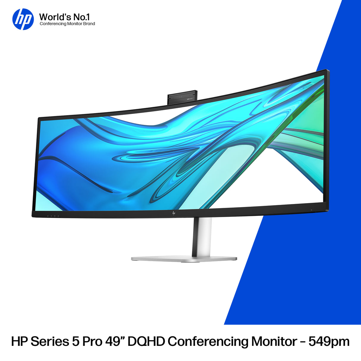 HP Series 5 Pro 49 inch DQHD Conferencing Monitor - 549pm