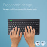 R-Go Tools Ergonomic keyboard R-Go Compact Break, compact keyboard with break software, QWERTY (US), Bluetooth, black