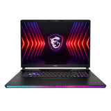 MSI Gaming Raider GE78 HX 14VIG-678CA Intel® Core™ i9 i9-14900HX Laptop 43.2 cm (17") Quad HD+ 64 GB DDR5-SDRAM 2 TB SSD NVIDIA GeForce RTX 4090 Wi-Fi 7 (802.11be) Windows 11 Pro Black