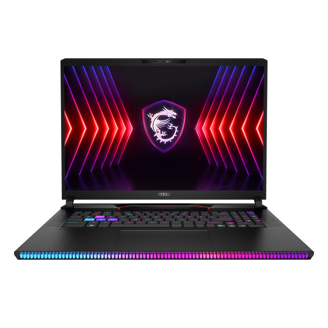 MSI Gaming Raider GE78 HX 14VIG-678CA Intel® Core™ i9 i9-14900HX Laptop 43.2 cm (17") Quad HD+ 64 GB DDR5-SDRAM 2 TB SSD NVIDIA GeForce RTX 4090 Wi-Fi 7 (802.11be) Windows 11 Pro Black