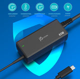 j5create JUP1265 power adapter/inverter Indoor 65 W Black