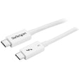 StarTech.com 1.6ft (50cm) Thunderbolt 3 Cable, 40Gbps, 100W PD, 4K/5K, Thunderbolt Certified, Compatible with Thunderbolt 4/USB 3.2/DisplayPort