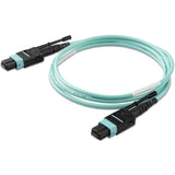 StarTech.com 1m (3ft) MTP(F)/PC OM3 Multimode Fiber Optic Cable, 12F Type-A, OFNP Plenum, 50/125µm LOMMF, 40G Networks, Low Insertion Loss, MPO Fiber Jumper Cord