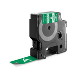 DYMO Rhino Industrial Vinyl Labels | 19 mm x 5.5 m | White Print on Green | Self-Adhesive | for LabelManager & Rhino Label Makers