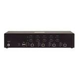 StarTech.com Secure 4-Port Dual-Monitor KVM Switch, DisplayPort, 4K 60Hz, NIAP 4.0 Desktop KVM, Metal Housing, Made in the USA