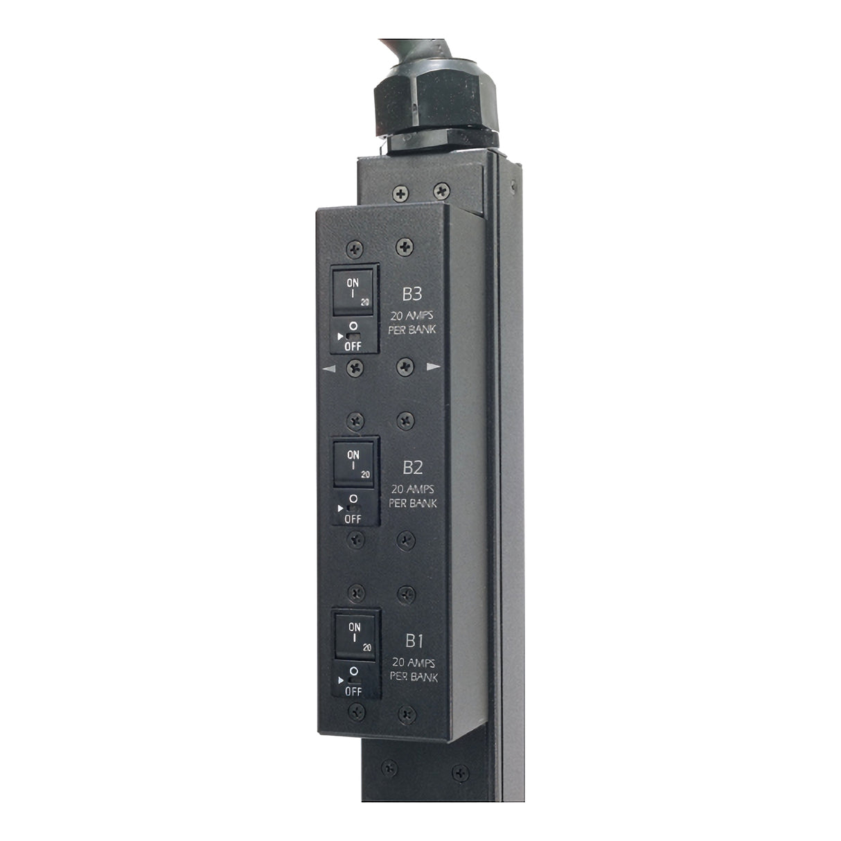 APC NetShelter Basic Rack PDU, Zero U, 12.5kW, 208V, 30 C13 and 6 C19 outlet, 3ft input Cord