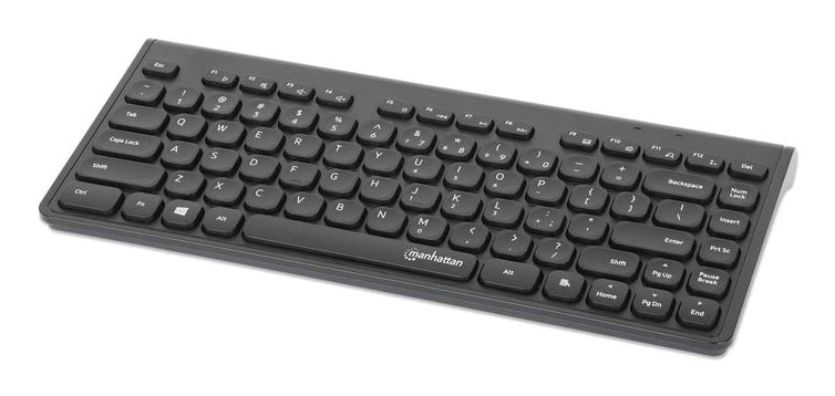 Manhattan 12 Multimedia/Function Keys, USB-A Nano Receiver, Compact, Low-Profile Format, for PC and Laptop, Black