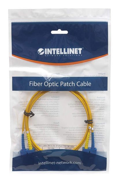 Intellinet 760836 InfiniBand/fibre optic cable 2 m SC SMF Yellow