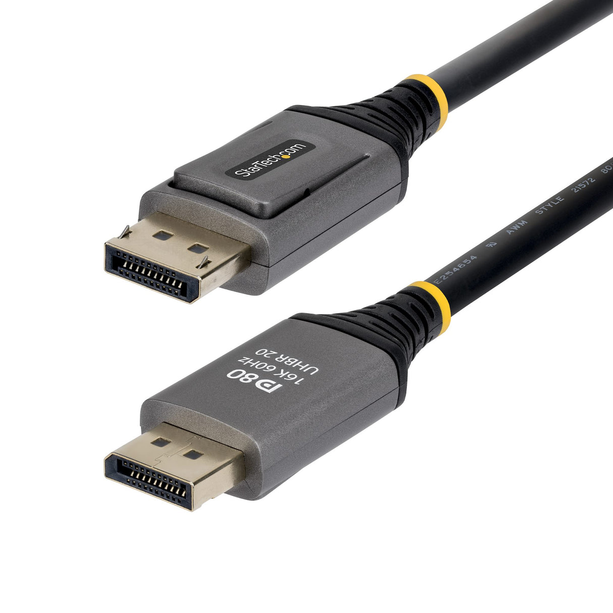 StarTech.com 1.5m DisplayPort 2.1 Cable, VESA Certified DP80 DisplayPort Cable, Uncompressed 10K/8K 60Hz, 16K 60Hz/8K 240Hz w/DSC 1.2a, DP 2.1 Monitor Cord