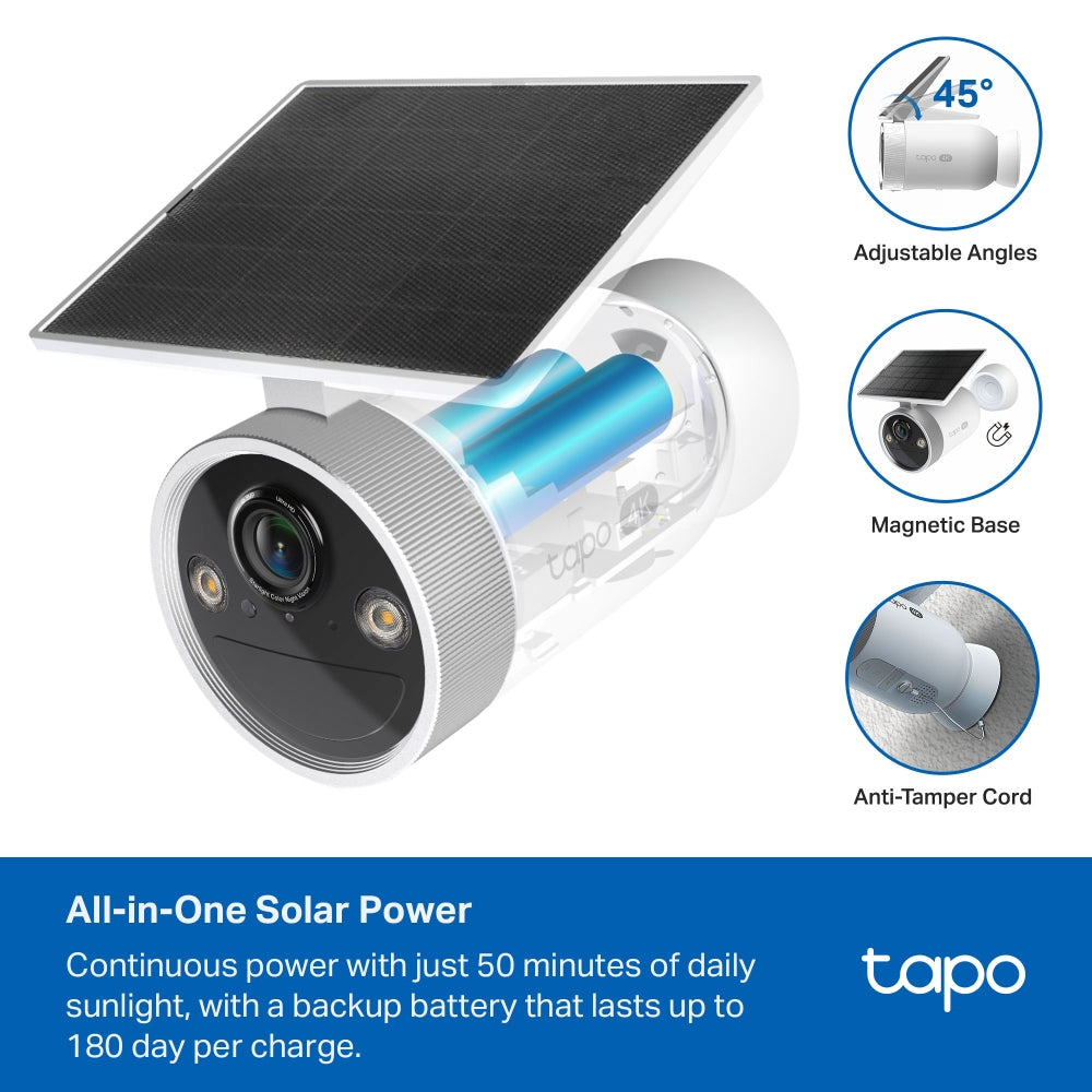 TP-Link Tapo Enhanced AI Solar Security Camera Ultra