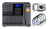 QNAP TL-D1600S storage drive enclosure HDD/SSD enclosure Black, Grey 2.5/3.5"
