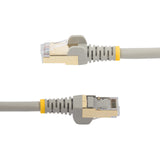 StarTech.com 25ft CAT6a Ethernet Cable - 10 Gigabit Shielded Snagless RJ45 100W PoE Patch Cord - 10GbE STP Network Cable w/Strain Relief - Gray Individually Tested/Wiring is UL Certified/TIA