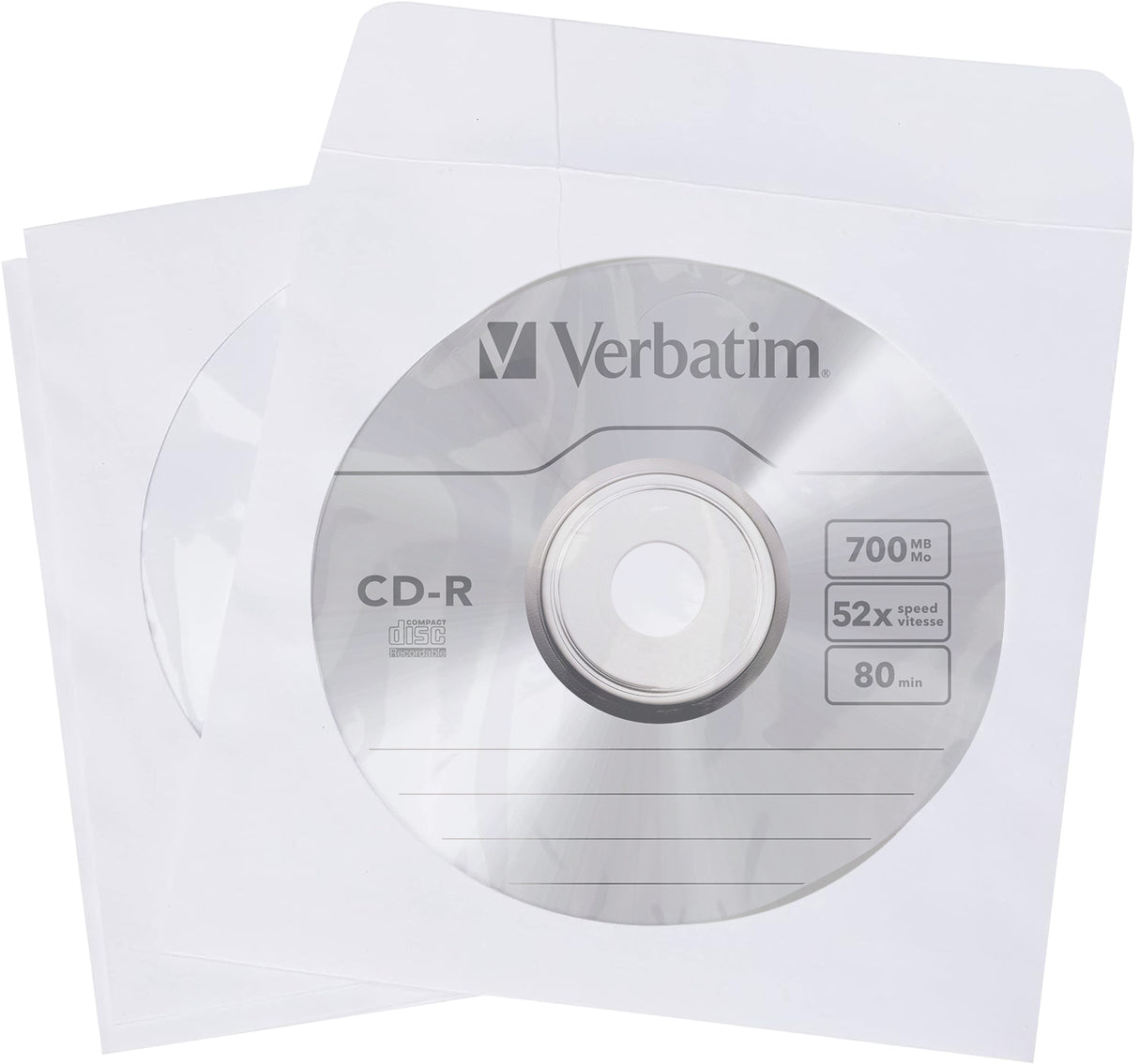 Verbatim CD Sleeves (Paper) 100pk