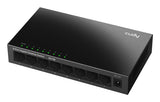 Cudy GS108 network switch Unmanaged Gigabit Ethernet (10/100/1000) Black