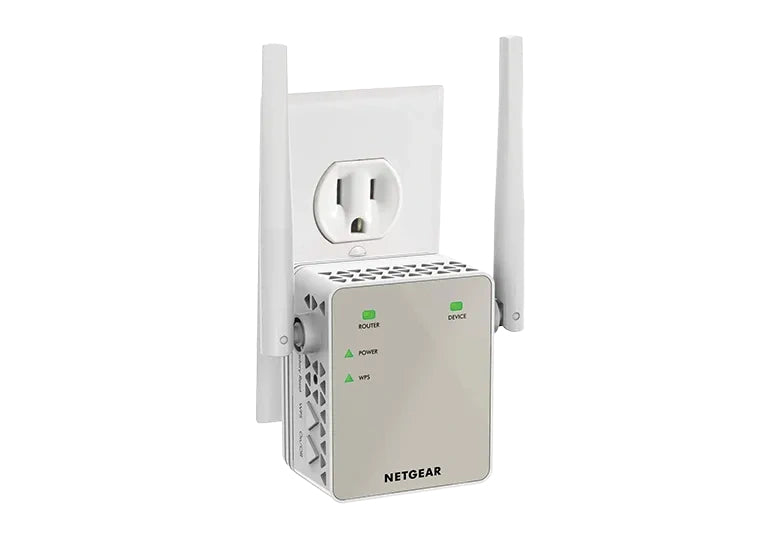 NETGEAR EX6120-100CNS network extender Network repeater Grey, White 10, 100 Mbit/s
