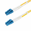 StarTech.com 40m (131ft) LC to LC (UPC) OS2 Single Mode Duplex Fiber Optic Cable, 9/125µm, 100G, Bend Insensitive, Low Insertion Loss - LSZH Fiber Jumper Cord