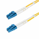 StarTech.com 7m (22.9ft) LC to LC (UPC) OS2 Single Mode Duplex Fiber Optic Cable, 9/125µm, 100G, Bend Insensitive, Low Insertion Loss - LSZH Fiber Jumper Cord