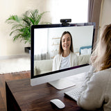 j5create JVCU100 USB™ HD Webcam with 360° Rotation, 1080p Video Capture Resolution, Black