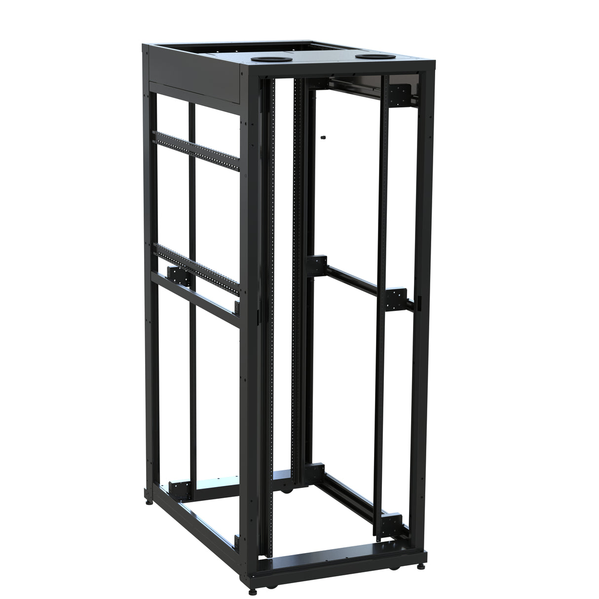 Middle Atlantic 42 RU SNE Series Rack Frame, 48 Inches Deep, 30 Inches Wide with 10-32 Rackrail