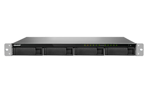 QNAP TS-983XU-RP NAS Rack (1U) Intel® Xeon® E-2124 8 GB DDR4 0 TB QNAP Turbo System Aluminium, Black